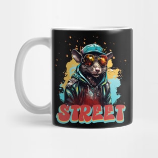 Colorful Rat Street Life Mug